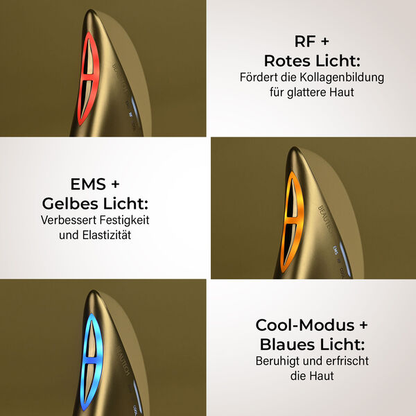 Beautech Multifunktionales Beauty-Ger&auml;t mit Lichttherapie, USB, 13,3&times;7,5&times;3,5 cm, Wei&szlig; image number 2