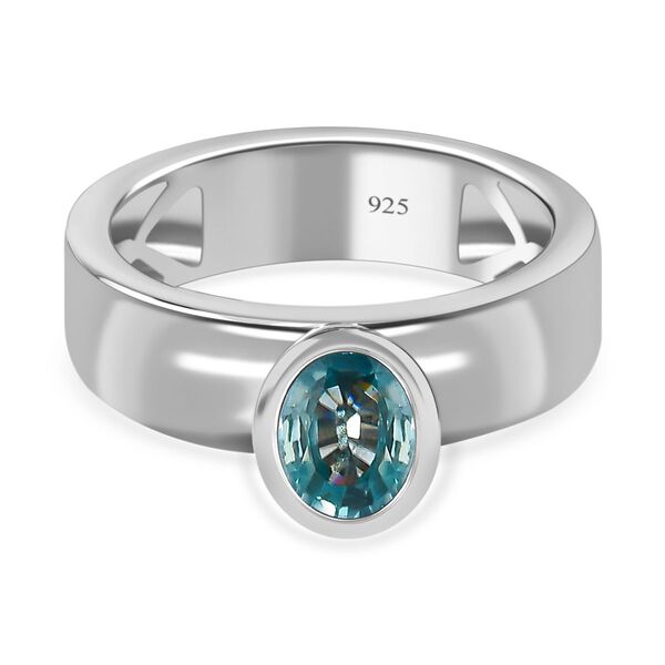 Kambodschanischer blauer Zirkon-Bandring - 1,25 ct.