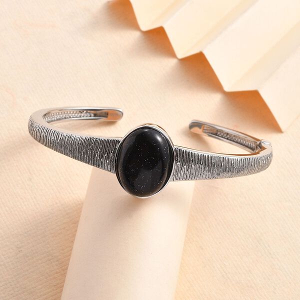 Blauer Sandstein-Armreif, 19 cm - 10,04 ct. image number 2