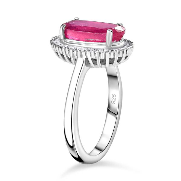 Afrikanischer Rubin und Diamant-Ring - 3,61 ct. image number 7