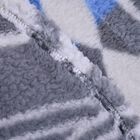 Wolkenweiche Sherpa-Decke mit Santa-Fe Muster, Grau und Mehrfarbig image number 3