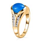 AA Miami blauer Welo Opal und Zirkon-Ring- 1,56 ct. image number 4