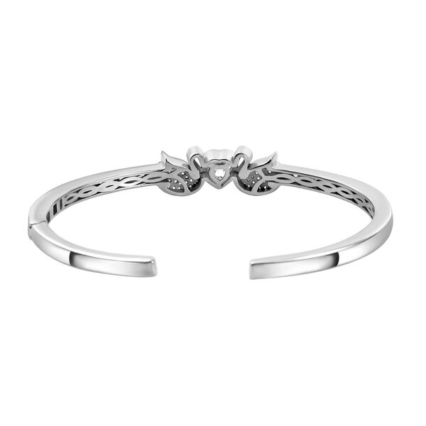 J Francis gefertigt mit SWAROVSKI- Swarovski Zirkonia Schwan Armreif, 19 cm image number 5