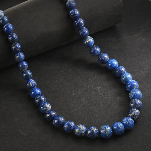 Lapislazuli Halskette ca. 45 cm+ 5 cm Extender, Edelstahl ca. 215,00 ct. image number 1