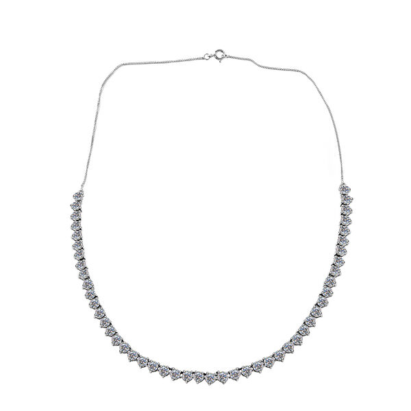 Moissanit Halskette, ca. 45 cm, 925 Silber ca. 10.34 ct image number 2