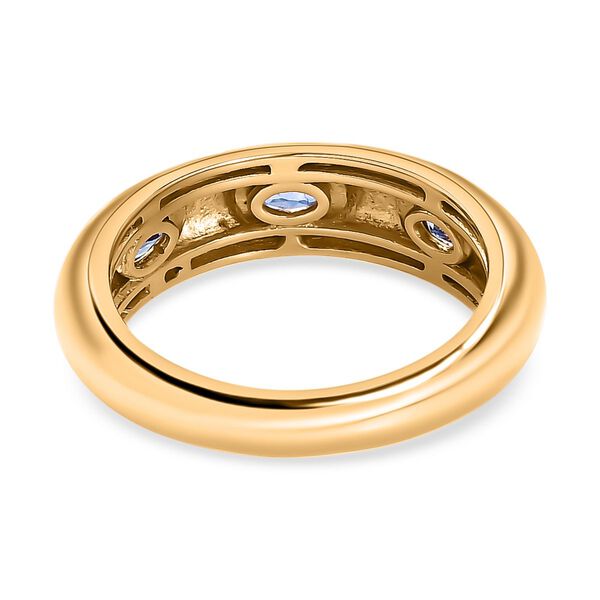 AAA Tansanit Trilogie Ring - 0,53 ct. image number 6