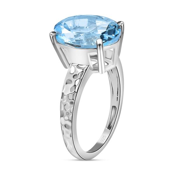Himmelblauer Topas Ring 925 Silber (Gr&ouml;&szlig;e 16.00) ca. 5,61 ct image number 5