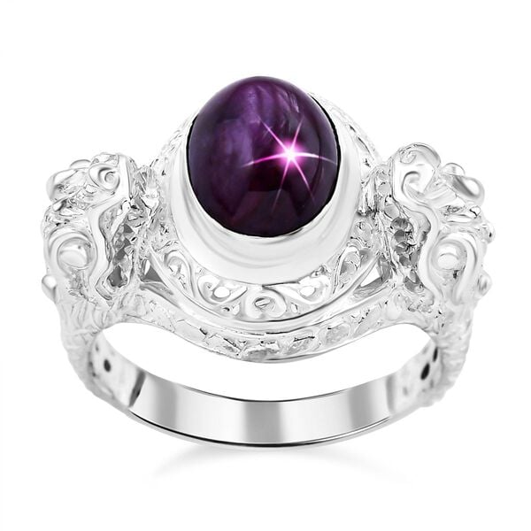Royal Bali Kollektion- AA Sternrubin Ring - 6,07 ct. image number 0