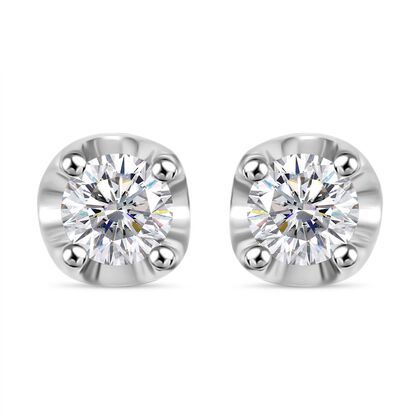 LUXURIANT DIAMOND Lab Grown Diamant Ohrringe 925 Silber platiniert ca. 0.20 ct