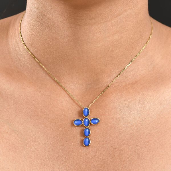 D'Joy Aurora Mondstein Anh&auml;nger, 925 Silber platiniert - 5,84 ct. image number 3