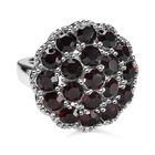 Granat Kristall Ring, Edelstahl (Gr&ouml;&szlig;e 16.00)