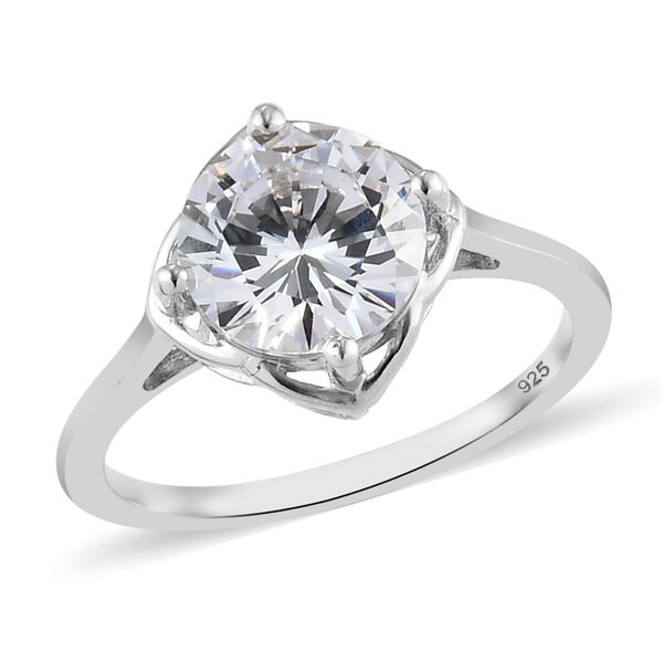 LUSTRO STELLA wei&szlig;er Zirkonia-Ring - 3,38 ct. image number 4