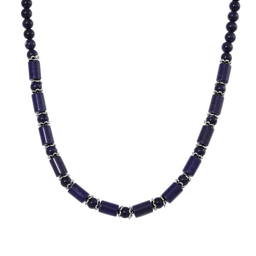 Blaue Sandstein Halskette, 45 cm - 220 ct. image number 0