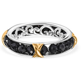 EverTrue AA schwarzer Spinell Ring - 6,50 ct.