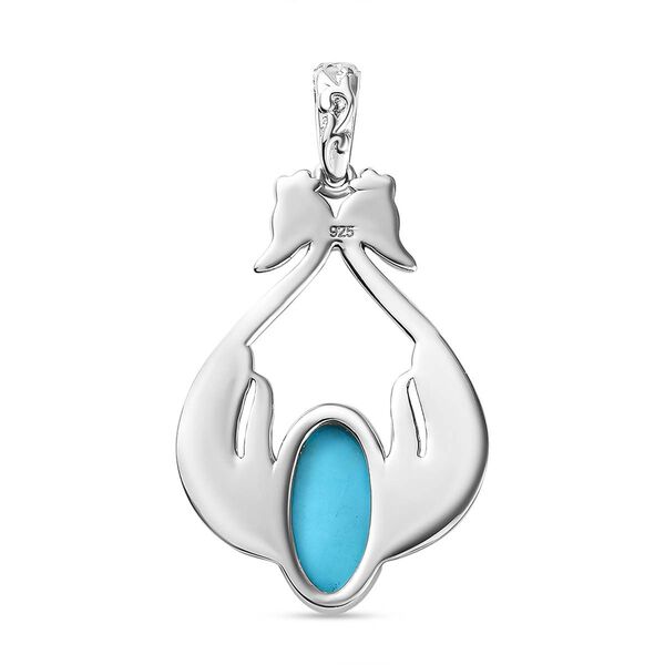 Sleeping Beauty Türkis Anhänger - 3,41 ct. image number 5
