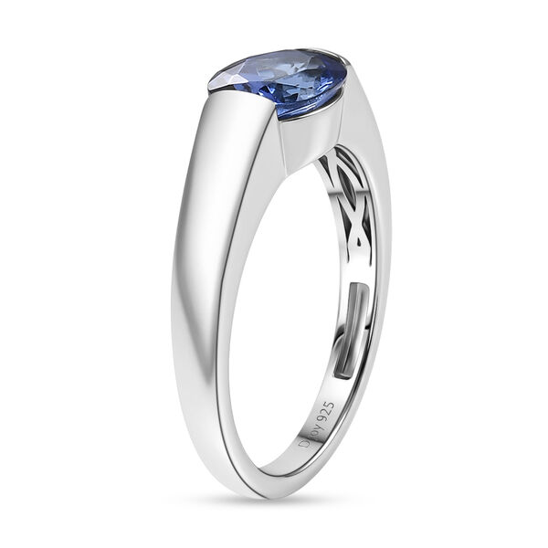 D'Joy AA Tansanit Ring 925 Silber Rhodiniert (Gr&ouml;&szlig;e 19.00) ca. 1,65 ct image number 5