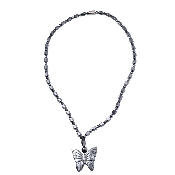 3er Set H&auml;matit Halsketten mit Elefant, Schmetterling und Kreuz ca. 727.65 ct image number 7