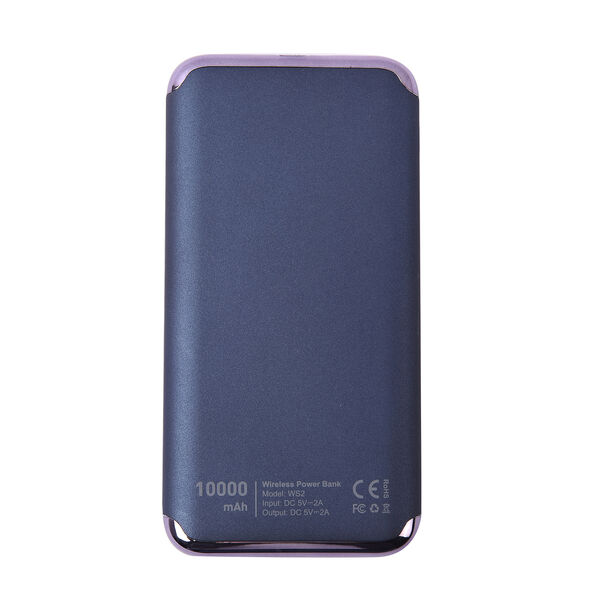 Kabellose PowerBank mit Bildschirmanzeige, 10000mAh, Blau image number 3