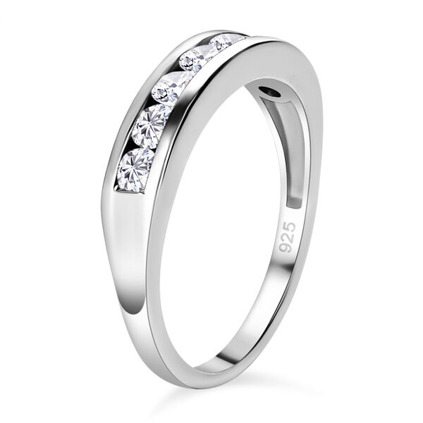 Moissanit-Ring, 925 Silber platiniert - 0,75 ct image number 5