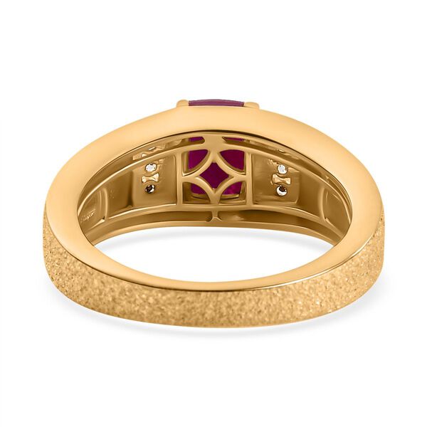 Afrikanischer Rubin und Zirkon Ring - 1,58 ct. image number 5