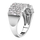 Weißer Diamant Ring 925 Silber platiniert (Größe 17.00) ca. 1.00 ct image number 3