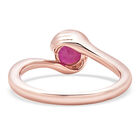 Afrikanischer Rubin-Ring, (Fissure gefüllt), 925 Silber rosévergoldet (Größe 16.00) ca. 1,00 ct image number 4