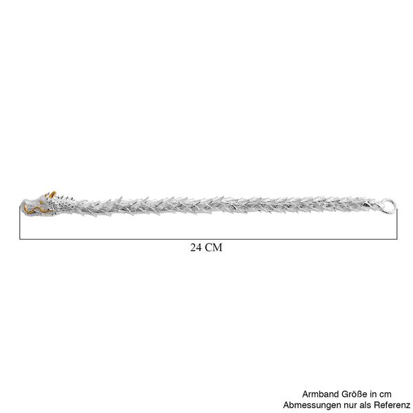Royal Bali Kollektion- Drachen Armband in 925 Silber, 19 cm image number 6