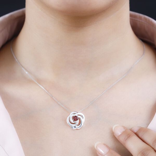 Granat Zirkonia Anhänger - 0,82 ct. image number 3