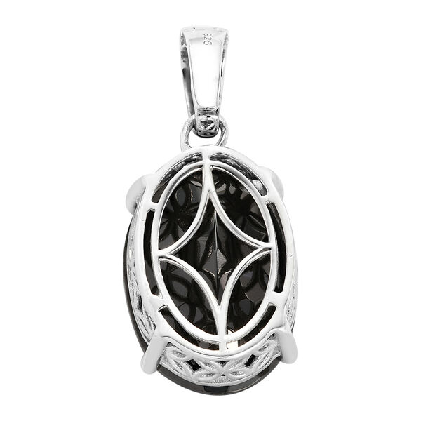 Elite Schungit-Anh&auml;nger, 925 Silber platiniert ca. 14.70 ct image number 5