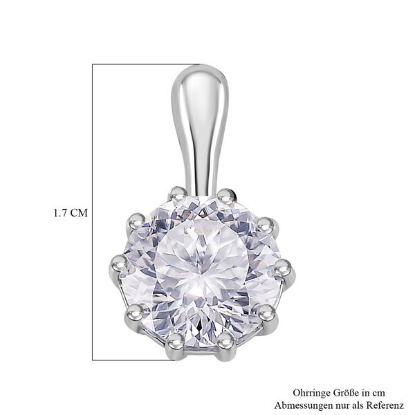 Moissanit Ohrringe 925 Silber rhodiniert ca. 5,16 ct. image number 5