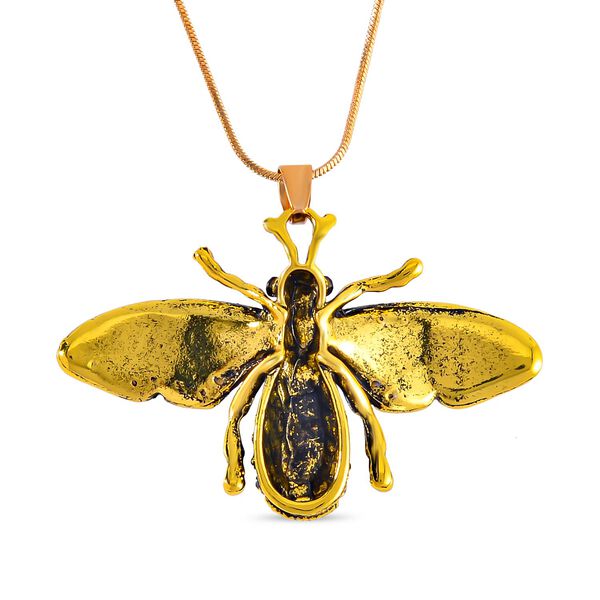 Schwarzer Kristall, Weißer Kristall Halskette ca. 70 cm  Antikes Gold image number 4