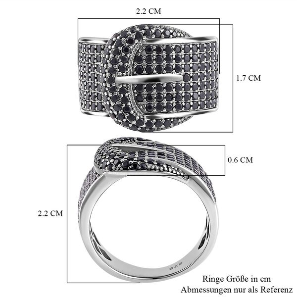 Schwarzer Spinell-Ring - 1,19 ct. image number 7