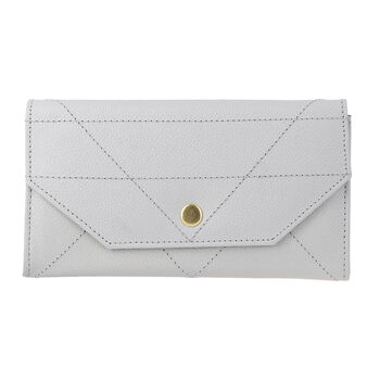 Echtleder Geldb&ouml;rse, RFID gesch&uuml;tzt, Grau