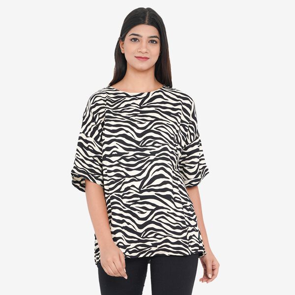 Tamsy bedrucktes Top, Blumendruck, Größe 40 image number 2