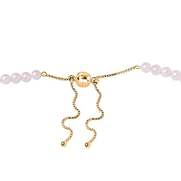 Japanische Akoya Perle Halskette ca. 50 cm 925 Silber vergoldet image number 4