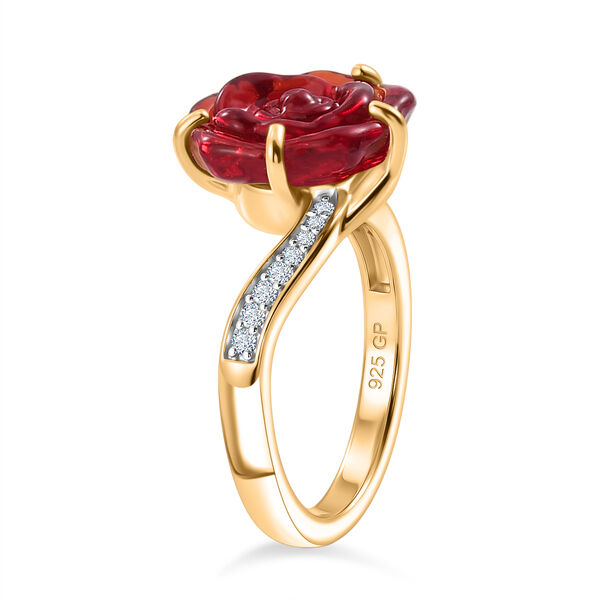 GP Whispers of Murano Kollektion - Kanchanaburi Blauer Saphir Ring 925 Silber 750 Gelbgold vermeil (Gr&ouml;&szlig;e 17.00) 4.06 ct image number 4