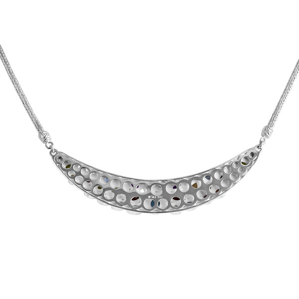 D'Joy Royal Bali Schweizer Blautopas, Peridot Halskette ca. 50 cm 925 Silber ca. 10.06 ct image number 5