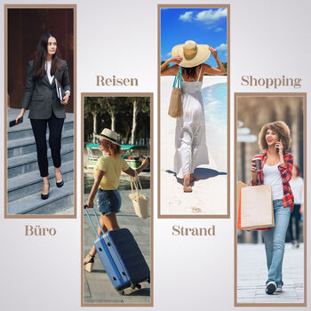 Vielseitige Tragetasche mit Teddyb&auml;r-Muster, 38x13x33cm