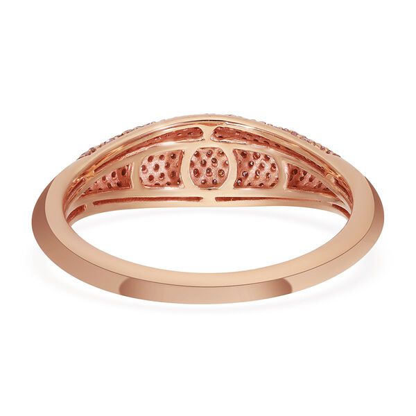 Nat&uuml;rlicher, rosa Diamant-Ring in 585 Ros&eacute;gold - 0,50 ct. image number 5