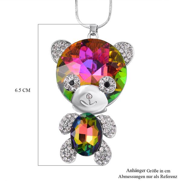 Mehrfarbiger Kristall Halskette ca. 60 cm image number 5