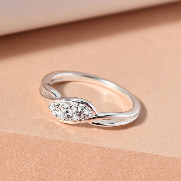 LUSTRO STELLA - feinster Zirkonia-Ring, 925 Silber image number 2