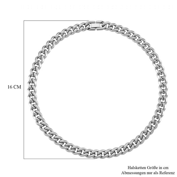 Reiner Panzer 316L Edelstahl Halskette ca. 45 cm ca. 56,00g image number 5