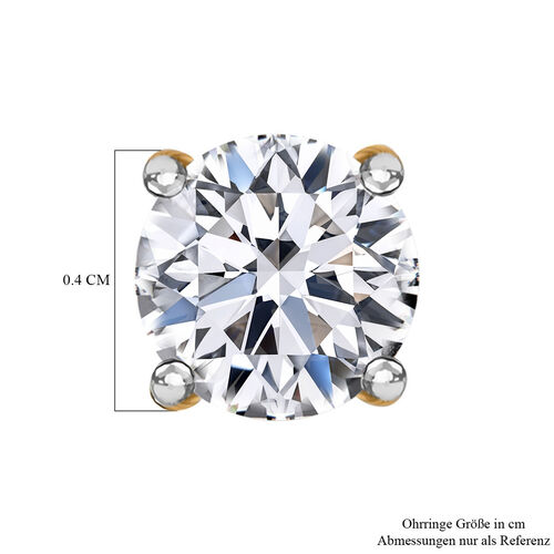 IGI-zertifizierte SI GH Diamant-Ohrringe in 585 Gelbgold - 0,50 ct. image number 4