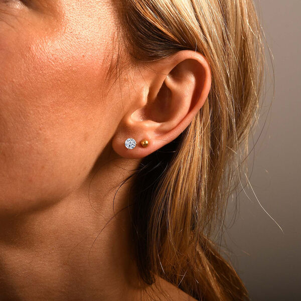 LUXURIANT VS-GH Labor Diamant Ohrringe in 585 Gold - 1 ct. image number 1