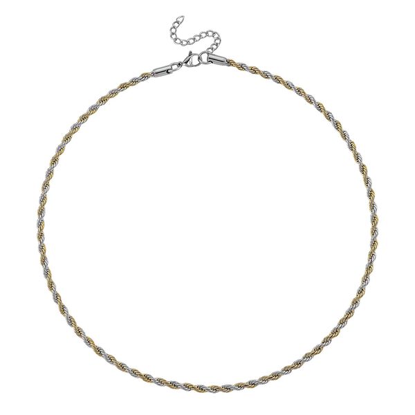 Seil zweifarbige Halskette, 50+5 cm image number 3