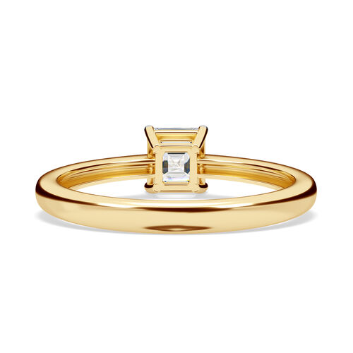 LUXURIANT DIAMOND - Lab Grown Diamant VS-EF SGL zertifiziert Ring, 925 Silber 750 Gelbgold Vermeil (Größe 17.00) ca. 0,50 ct image number 5