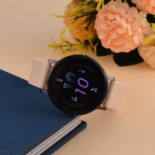 STRADA Hiwatch Plus Smartwatch - Schwarz-Goldenes Gehäuse mit Silikonarmband, Multisportmodi und Gesundheitsüberwachung, Bluetooth 5.0 image number 1