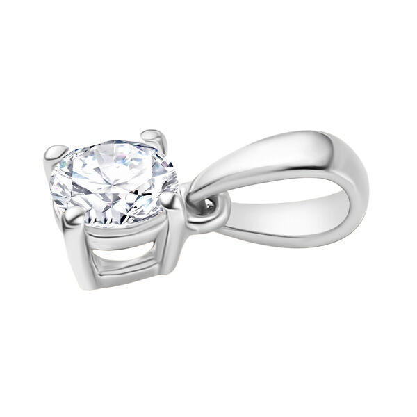 Moissanit Anh&auml;nger, 925 Silber rhodiniert - 0,22 ct. image number 4