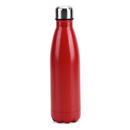 Doppelwandige Edelstahl-Trinkflasche, 500 ml, Rot