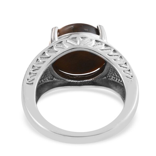 Tigerauge Ring Edelstahl image number 5